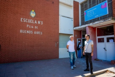 Avanzan las obras en las escuelas del partido de Junín