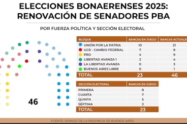 Quiénes ponen más bancas en juego y cómo se reconfigurará el poder