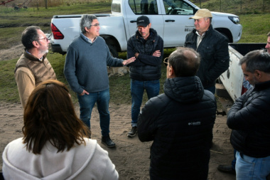 Javier Rodríguez visita la cuarta en el marco de la emergencia hídrica