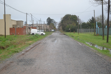 100 mm caídos en Chacabuco, y el agua escurrió en forma rápida a través de la planificación de las canalizaciones realizadas