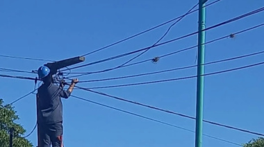 Continúa el plan municipal de colocación de luminarias LED en Chacabuco