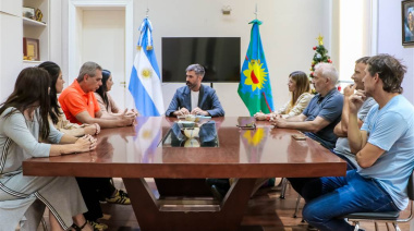 Fiorini recibió a autoridades de la Cámara de Comercio e Industria