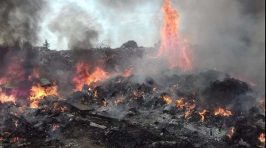 El municipio de 9 de Julio presentó una denuncia penal tras el incendio en el basural