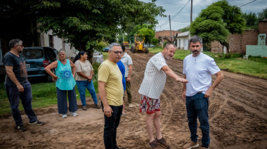 Fiorini supervisó mejoras viales en Barrio Norte