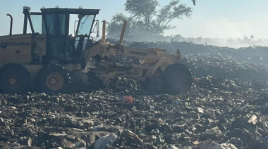 Basural de 9 de Julio: intensifican trabajos para mitigar presencia de humo