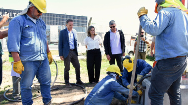 Katopodis visitó la obra de la nueva Estación Transformadora en 9 de Julio