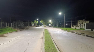 Recambio de luminarias en dos Avenidas de Chacabuco