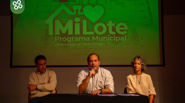 Recoulat: "Mi Lote es el programa de terreno más grande que se ha implementado"