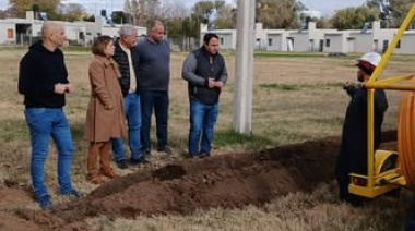 Histórica inversión en Pla: se inició la ampliación de la red de gas natural para llegar a más familias