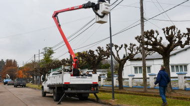 Bragado avanza con el plan de iluminación LED y suma mejoras en los accesos de salud de O'Brien