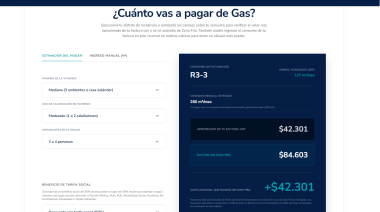 Arata lanzó una calculadora para estimar cuánto aumentaría el gas sin Zona Fría