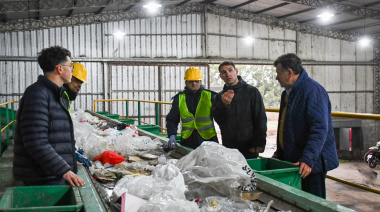 Barenghi recorrió la Planta de Reciclado y destacó los avances en medio ambiente