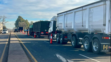 Comenzaron los controles de carga sobre la Ruta 65 para proteger los caminos rurales