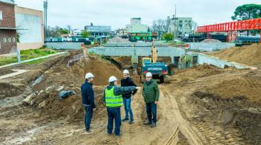 Comenzó la excavación del paso bajo nivel y la obra ya alcanzó un 55% de avance