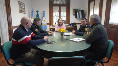 Gentile se reunió con el Superintendente de Policía para reforzar la seguridad en Nueve de Julio y El Provincial