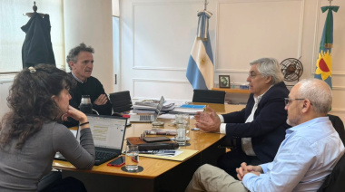 Alegre llevó a Provincia un paquete de obras para General Villegas