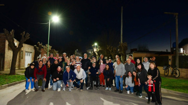 Golía sumó dos nuevas cuadras de LED y ya superó las 500 en Chacabuco