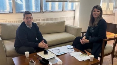 Leiva se reunió con Recursos Hídricos por el Plan Maestro del Río Salado