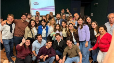 Apoyo de la dirigencia de "Construir" en la cuarta al paso de Juliano por Junín