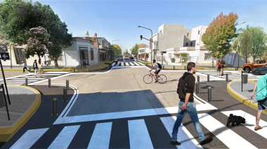 Comienza la remodelación de calle Rivadavia: futuro Centro Comercial a Cielo Abierto