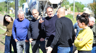 En Alberti, Katopodis recorrió obras hidráulicas y de infraestructura urbana