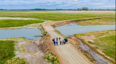 Reabrieron el puente Saavedra tras realizar obras hídricas en Junín
