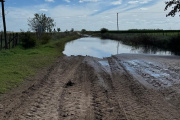 Productores de General Viamonte alertan por el impacto de las lluvias y los caminos rurales anegados