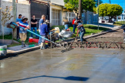 Con un "palito" a la oposición Petrecca recorrió avance de tareas de pavimentación