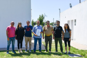 Barenghi visitó el CEF Nº 59 tras firmar un convenio para la construcción de un playón deportivo
