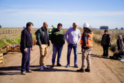 Lago y Barenghi supervisaron la construcción del gasoducto hacia Mechita