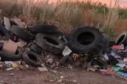 Denuncian un nuevo basural clandestino en el Hipódromo Municipal de Vedia