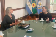 El fortalecimiento educativo, tema de un encuentro entre Gentile y la inspectora jefa Caligaris