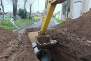 Comenzó obra de desagües pluviales en Alberti para completar el pavimento hacia el Sector Industrial II