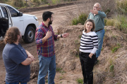 Funcionarios de la Provincia recorrieron obras en Nueve de Julio junto a la intendente Gentile