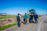 Fiorini destacó el nuevo esquema para mejorar los caminos rurales de Junín