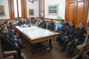 Britos recibió a policías trasladados a Chivilcoy para reforzar la seguridad