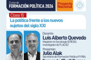 Alak y Quevedo encabezarán una jornada de formación política del PJ en Junín